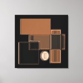 Cidade do Vidro Urbano Abstrato Art Canvas