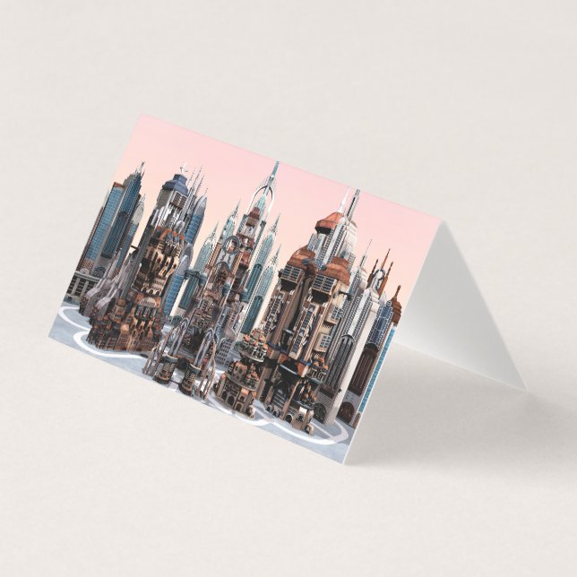 Cidade Futurista Ficção Científica (Frente)