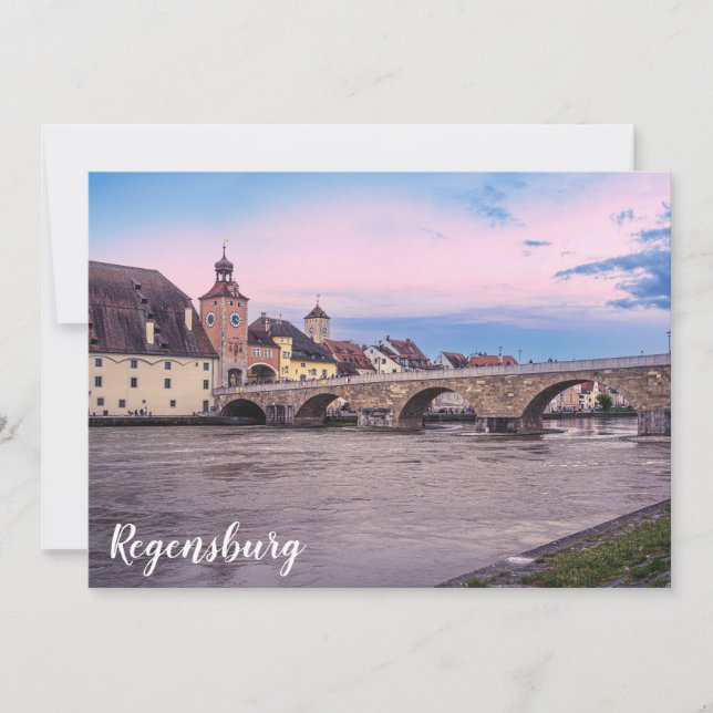 Cidade histórica de Regensburg, Alemanha (Frente)