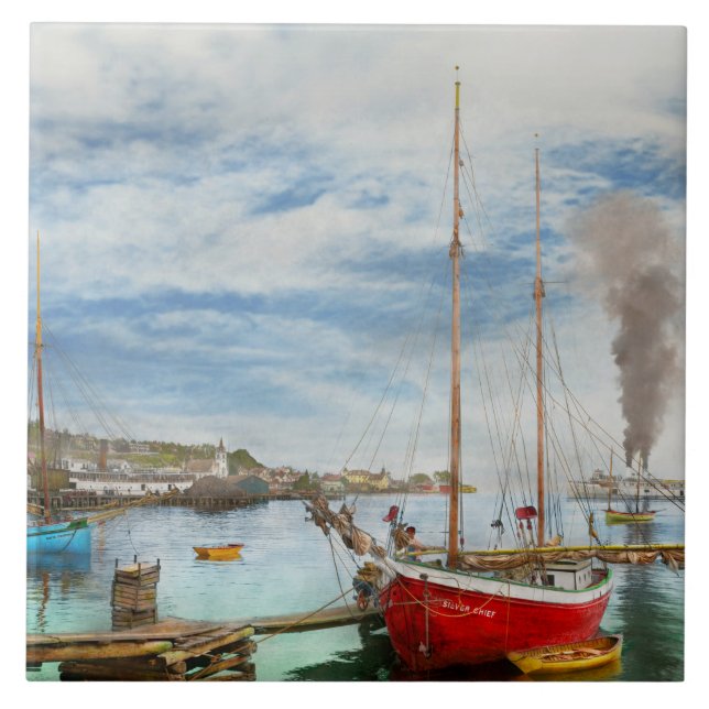 Cidade - Ilha de Mackinac MI - Homem náutico 1906 (Frente)