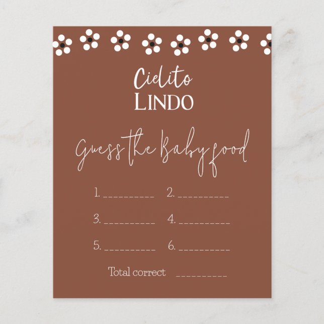 Cielito Lindo Churrasco de Bebê Mexicano Jogo de A (Frente)