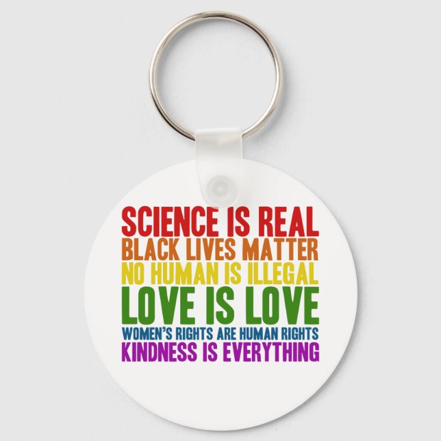 Ciência é real Não é humano é Chaveiro ilegal (Frente)