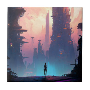 Ciência Ficção Cidade Futurística