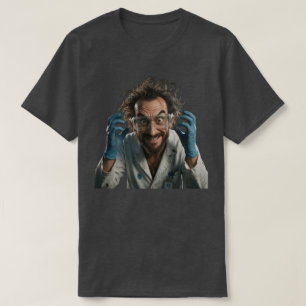 Cientista Louco Divertido Camisa Instrutor Laborat