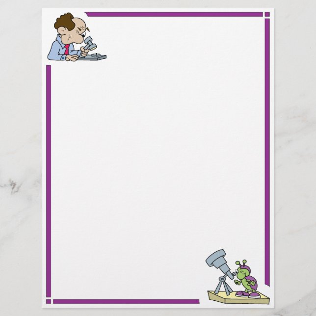 Cientistas Engraçados Letterhead (Frente)