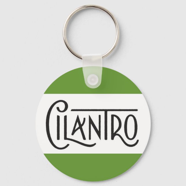 CILANTRO ESPÍCIA COZINHAR DE CHAVEIRO DE PALAVRA (Frente)