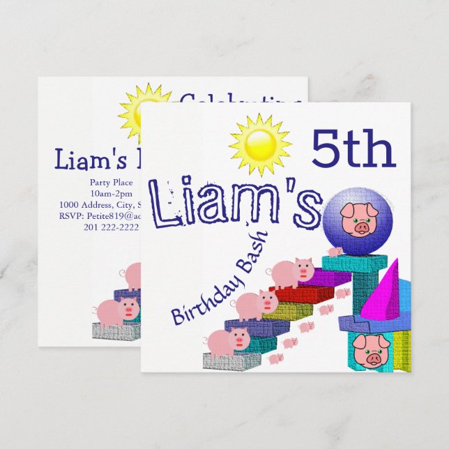 Cildrens Cartões de Visita (Frente/Verso)