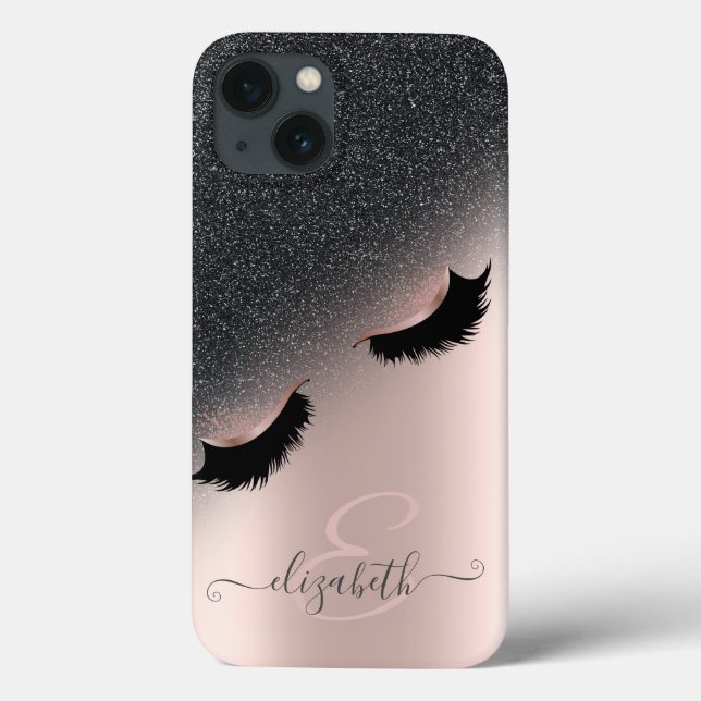 Cílios Postiços Dourado Rosa com Efeito Ombre Pret (Verso)
