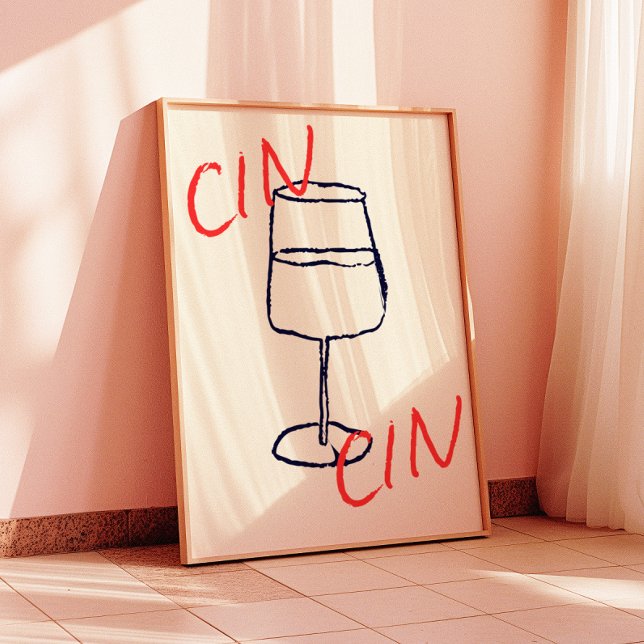Cin Cin Art Impressão | Poster de bar  de decoraçã (Criador carregado)