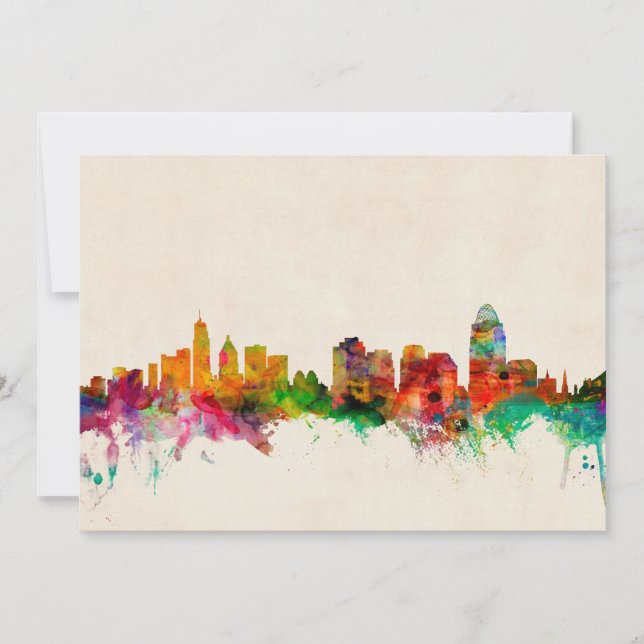 Cincinnati Ohio Skyline Cityscape (Frente)