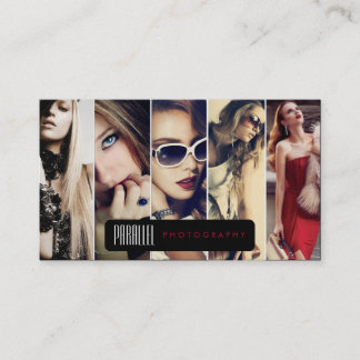 Cinco Cartões de visitas de fotografia modernos