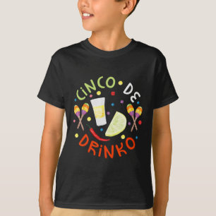 Cinco de Drinko Camisas Homens Mulheres Cinco de M
