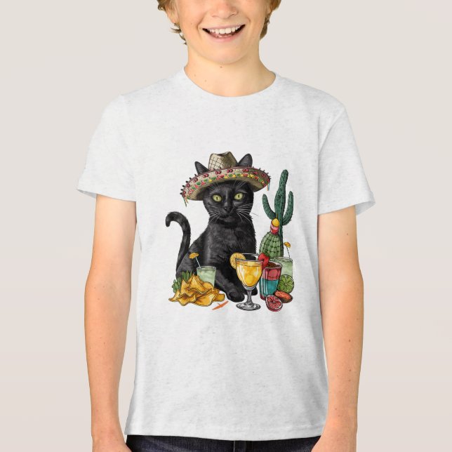 Cinco de Mayo Black Cat Mexicano Cuisine Black Cat (Frente)