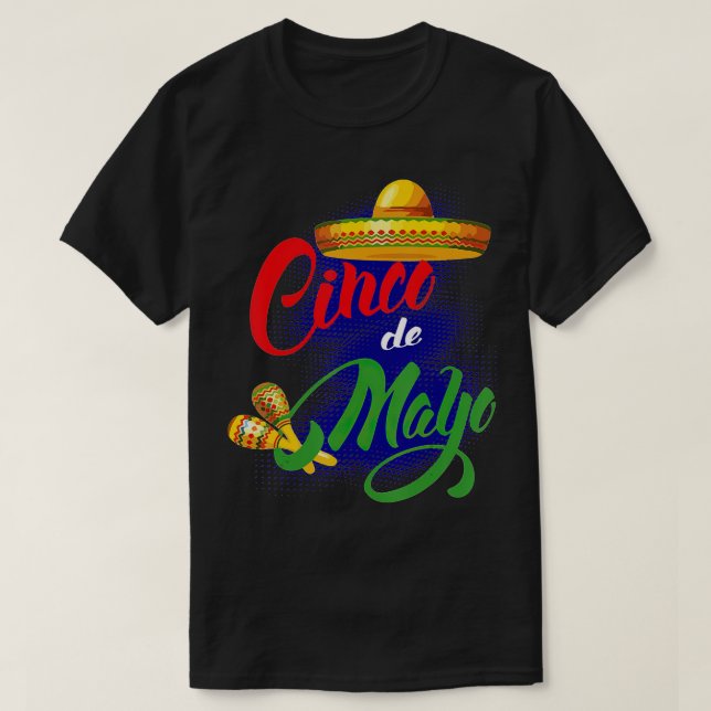 cinco de mayo Fiesta Design Camisa 5 de mayo Viva (Frente do Design)