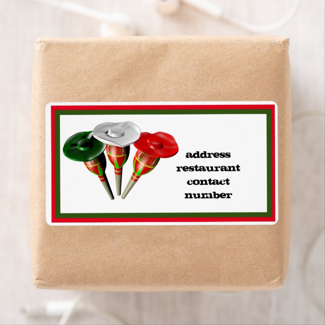 Cinco de mayo ,fiesta mexicana etiqueta personaliz (Insitu)