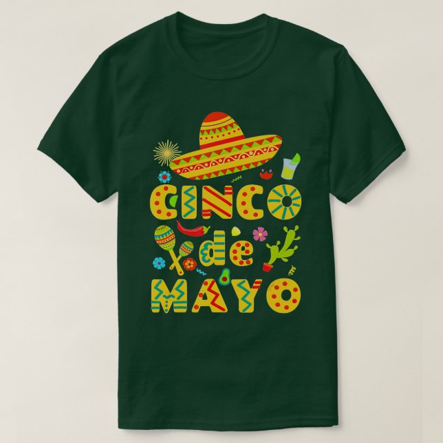 Cinco De Mayo Fiesta Surprise Camisa 5 De Mayo Viv (Frente do Design)