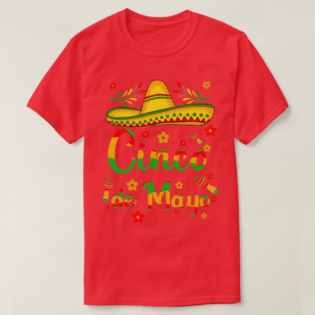 Cinco De Mayo Fiesta Surprise Camisa 5 De Mayo Viv (Frente do Design)
