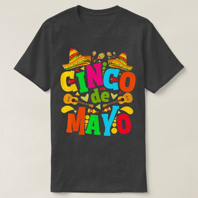 Cinco De Mayo Fiesta Surprise Camisa 5 De Mayo Viv (Frente do Design)