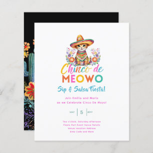 Cinco de Meowo Sip e Salsa Funny Fiesta Cat