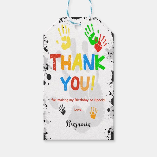 Cinco Etiquetas De Presente Muito Bonitas (Frente)