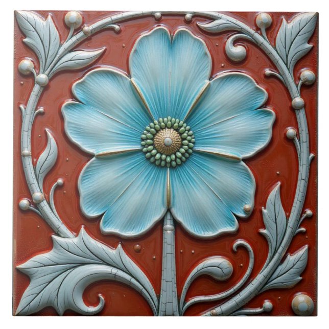 Cinco Flores Azuis do Céu Petal (Frente)