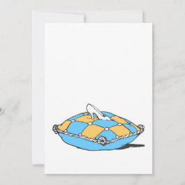 Cinderella Chinelo em Travesseiro Laranja Turquesa