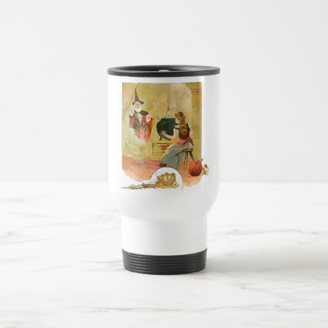 Cinderella Fairytale Caneca de viagem (Centro)