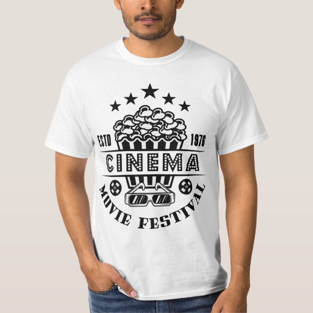 CINEMA 1976: Camiseta do Festival de Cinema (Frente)