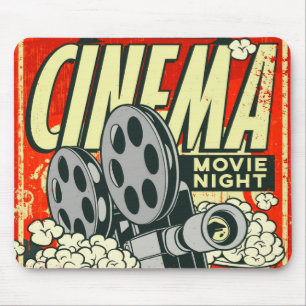 CINEMA: Retro Mousepad Noturno De Filme