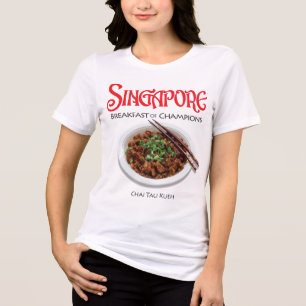 Cingapura Chai Tau Kueh - Camisa-T-Tecido leve