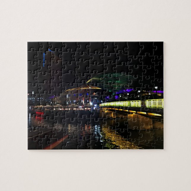 Cingapura Clarke Quay #6 Quebra-cabeça de Jigsera (Horizontal)