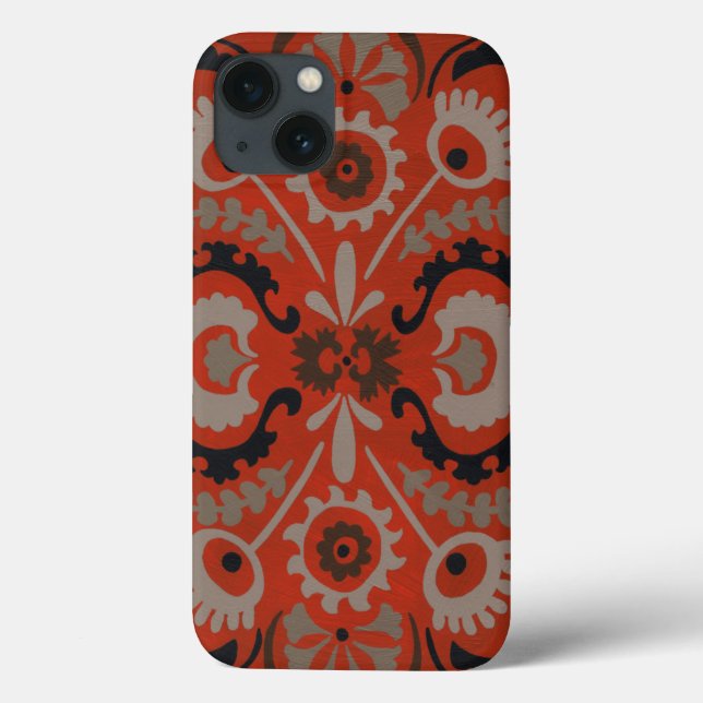 Cinnabar Suzani I (Verso)