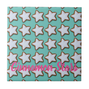 Cinnamon Star Cookies Padrão Natal e Natal
