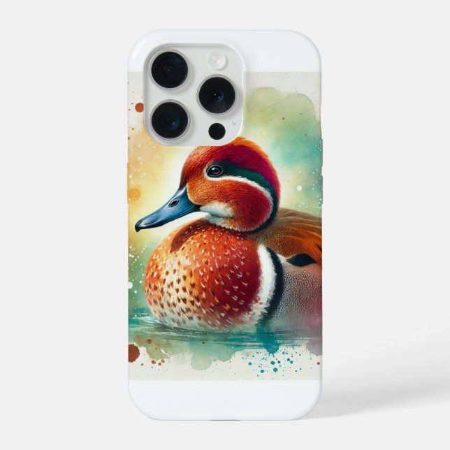 Cinnamon Teal 300724AREF119 - Watercolor (Verso)