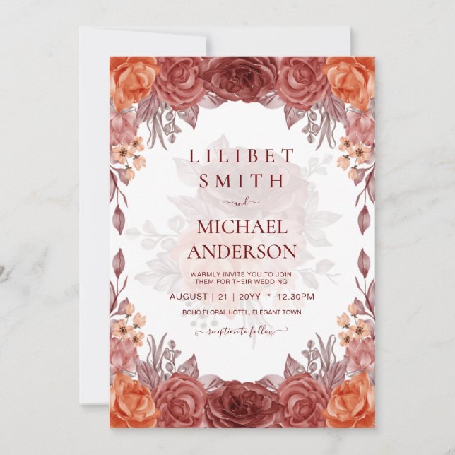 Cinnamon Terracotta FALL FLAGEM Botânica Floral (Frente)