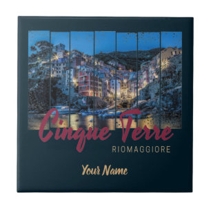 Cinque Terre Riomaggiore italiano Vintage Souvenir