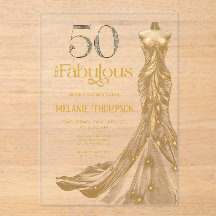 Cinquenta e Fabuloso Vestido Dourado Foto 50º Aniv