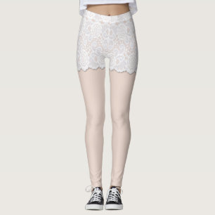 Cinta de Renda Olhar Leggings Spandex