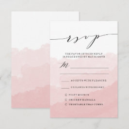 Cintura de Aquarela | Cartão RSVP de Casamento