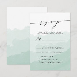 Cintura de Aquarela | Cartão RSVP de Casamento