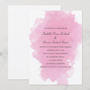 Cintura Rosa Convite De Casamento