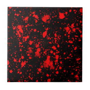 Cintura Vermelha Negra Colorida Splash Artístico