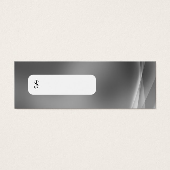Cinza Abstrato moderna de etiqueta de preço profis (Frente)