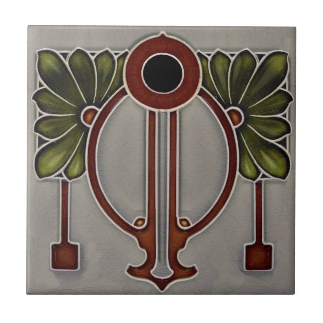 Cinza Alemã Jugendstil Art Nouveau/Art Deco Repro+ (Frente)