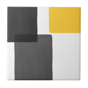 Cinza amarela, branco, minimalista