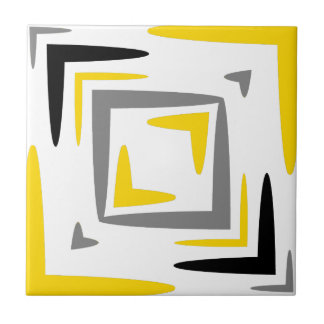 Cinza Amarelo Abstrato moderno