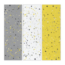 Cinza Amarelo Moderno - Branco Terrazzo