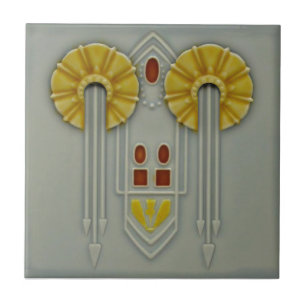 Cinza antiga alemã Jugendstil Repro Faux Alivio