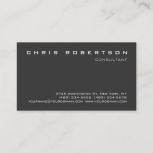 Cinza Atrativa Moderna de Cartão de visita