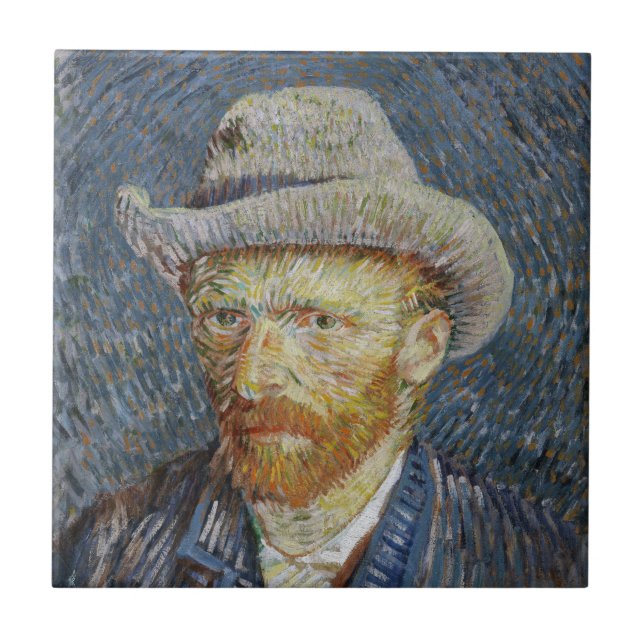Cinza Autoretrato Van Gogh Sentiu Ódio Na Pintura (Frente)